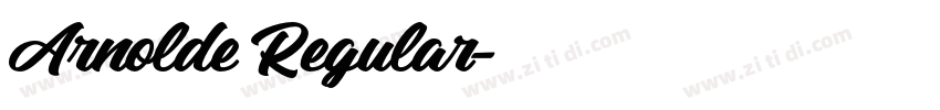Arnolde Regular字体转换